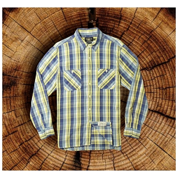 Ralph Lauren Double RL Other - DOUBLE RL RALPH LAUREN RRL PLAID FLANNEL SHIRT- MEN'S SIZE LARGE